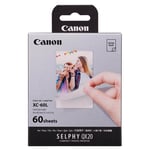 Canon XC-60L Ink and Paper Set 60 Prints for Selphy QX20