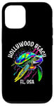 iPhone 12/12 Pro Hollywood Beach Florida USA Abstract Turtle Design Case