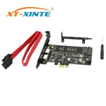 Double USB3.0 & type-c M.2 PCIe adaptateur M2 SSD SATA B clé vers PCI-e contrôleur Riser carte pour NGFF 2280 2260 2242 2230