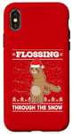 iPhone X/XS Flossing Through The Snow Sloth Ugly Christmas Sweater Floss Case