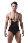 Body En Nylon Pour Homme, Sous-Vêtement Ultra-Fin En Soie Glacée, Corset Transparent