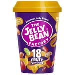 Jelly Bean Factory Fruit Flavours Cup | 18 Fruit Flavour Mix | Gluten and Gelatine free | Sharing candy (1 x 200g)