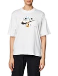 NIKE DX7926-100 W NSW Tee OC 2 SS Boxy T-Shirt Femme White Taille M