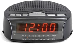 Lloytron AM/FM Radio Alarm Clock LED Display Bedside with Sleep Timer and Snooze