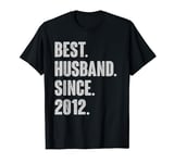 12th Year Wedding Anniversary Epic Best Husband Since 2012 T-Shirt