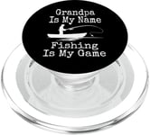 Funny Grandpa Is My Name Fishing Is My Game Fish Humour Fresh PopSockets PopGrip pour MagSafe