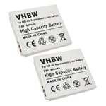 2x Battery for Canon PowerShot TX1 SD630 600mAh