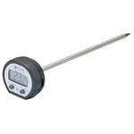 Taylor Pro Thermomètre de Cuisson Numérique, Sonde de Cuisson Précise et Multi-Fonctionnelle avec Enregistrement Températures, Idéale pour Viande, Poisson et Barbecue, Acier Inoxydable / Noir