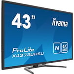 iiyama ProLite X4373UHSU-B1 Monitor 108 cm (42.5") 3840 x 2160 pixels 4K Ultra HD Black