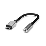 USB C to Audio Adapter Cable - Marmitek UA25 - Connect Thunderbolt to a 3,5 mm Audio input - Connect wired headphones with jack to your phone and enjoy high resolution audio - USBC converter