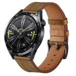 Bracelet en Cuir Huawei Watch GT 3 Pro, Huawei Watch GT 3 46mm, Bracelet de 22mm pour Huawei Watch GT2 46mm, Huawei Watch GT2 Pro/GT2e, Huawei Watch GT Fashion, Sport, Active, Elegant, Classic