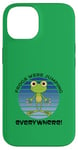 Coque pour iPhone 14 Les grenouilles de pesach de Pâque pour enfants sautaient partout mignonnes