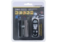 Dunlop Bike Light 2In1 Usb-Laddning, Monteringsfäste För Hjälm