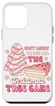 Coque pour iPhone 12 mini Preppy Pink Most Likely To Eat All Christmas Tree Cake Funny Pink