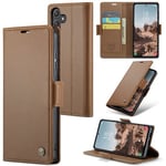 Samsung Galaxy A55 5G      Pu Wallet Case    [Brown]