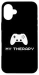 Coque pour iPhone 16 Plus My Therapy Manette de jeu vidéo