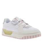 Baskets à plateforme Puma en cuir blanc et rose CALI DREAM