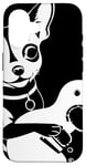 Coque pour iPhone 16 Chihuahua avec E-Guitar Musicien Drôle Guitariste