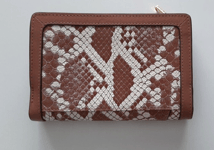 RADLEY WOOD STREET 2.0 - FAUX SNAKE - MID TAN - MED BIFOLD ZIP TOP PURSE RRP £65