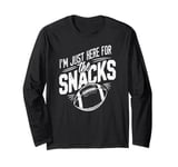 Funny Football Snacks Game Day Design Lovers Long Sleeve T-Shirt