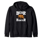 Bear Hunting Funny Wildlife Animals Hunt Zip Hoodie