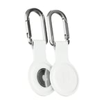 iDeal of Sweden Silikon AirTag Holder med Karabinkrok - White