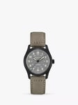 Hamilton H70215880 Men's Khaki Field Titanium Automatic Leather Strap Watch, Beige/Grey