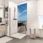 Panneau mural 90 x 210 cm, revêtement pour douche et salle de bain, DécoDesign photo Schulte Ponton de la mer du nord