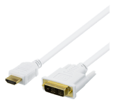 Deltaco HDMI till DVI-kabel, Full HD, 1920x1080p, 60Hz, 2m