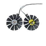 ventilateur de refroidissement de FDC10U12S9-C de 87MM PLD09210S12HH GTX1060 GTX1070 pour ASUS GTX 1060 1070 RX 480 foulant la carte T129215SU ventilateur de refroidisseur - Type black 2-Fan PLD