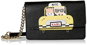 KARL LAGERFELD Maybelle Flap Bandoulière, Sac Femme, Jaune Taxi, Taille Unique