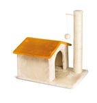 CAT&RINA Different Maison, griffoir et Maison avec Tronc, pour Chat, Dimensions 48 x 30 x 52 cm