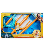 DC Comics, Aquaman Spinning Trident, 89-cm Interactive Toy with Lights and Sounds, Film Styling, Super Hero Costume, Kids’ Roleplay for Boys and Girls