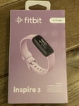 Fitbit Inspire 3 Lilac Silicon Strap Activity Tracker (FB424BKLV)