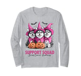 In October We Wear Pink Siberian Husky Breast Cancer Costume Long Sleeve T-Shirt