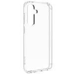 Muvit for France Coque Transparente Résistante aux Chutes de 2M pour Samsung Galaxy S23 FE. Eco-Responsable - Protection des Chutes - Plastique 100% recyclé - Durable - Origine France Garantie