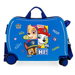 Paw Patrol La Pat' Patrouille Be Happy Valise Enfant Bleu 50x39x20 cms Rigide ABS Serrure à combinaison 38L 2,1kgs 4 roues Bagage à main