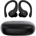 MAJORITY Tru Sport Wireless Stereo Earbuds Bluetooth Noise Cancelling Black