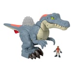 Imaginext Coffret Jurassic World Spinosaurus Dents Acérées avec Claquement De Mâchoire, Lumières Et Sons, Jouet Enfant, Dès 3 Ans, HML41