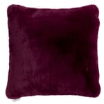 Coussin Imitation Fourrure "Cutie" 45x45cm Violet