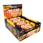 Warrior Creatine Protein Bars – Low Carb Snack, Oat Based Flapjack Bar, Increase Physical Performance, 12 x 75g (Chocolate Orange)