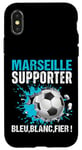 Coque pour iPhone X/XS Marseille Supporter Football Cadeau Fan Foot Marseillais