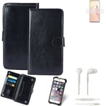 CASE FOR Oppo Reno8 FAUX LEATHER + EARPHONES PROTECTION WALLET BOOK FLIP MAGNET 