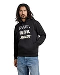 G-STAR RAW Men's Triple Raw. Hoodie, Black (dk black D22318-A971-6484), L