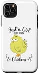 iPhone 11 Pro Max Just a Girl Who Loves Chickens Yellow Lover Women Girls Case