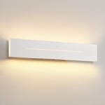 ZMH Applique murale Intérieure Applique LED - 30 CM Moderne Lampe de couloir Lampe de salon Mur Blanc chaud Lampe d'escalier Couloir Chambre Éclairage mural Long Design Blanc 8 W pour Cage