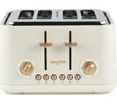 SALTER EK5823OB 4-Slice Toaster - Stone, Cream