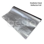 Radiator Heat Reflector Back Foil 5 M Long Heat Energy Saving Film Adhesive Pads