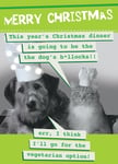 I'll Go For The Vegetarian Option Funny Christmas Card Quitting Hollywood Cards