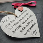 Personalised First Valentines Hanging Sign Gift Boyfriend For Him Soulmate Gift